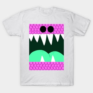 Pink Scales Monster Mouth T-Shirt